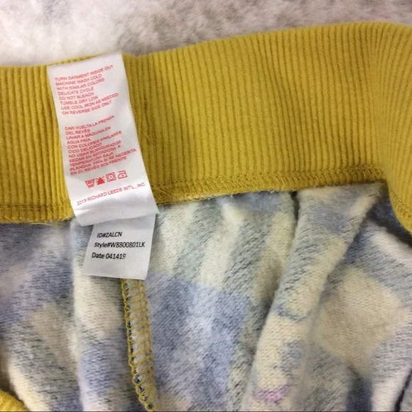 Disney The Lion King Pajama Pants Yellow Gray Plaid Women's Medium‎ - Picture 10 of 12